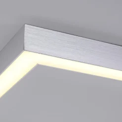 LED plafondlamp PURE Lines, 110 x 30 cm, zilver, CCT, afstandsbediening