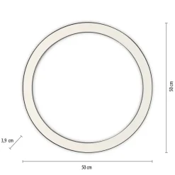 LED plafondlamp PURE Lines, Ø 50 cm, antraciet, CCT, afstandsbediening