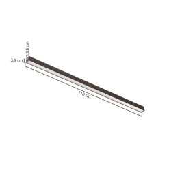 LED plafondlamp PURE Lines, 110 cm, antraciet, CCT, afstandsbediening