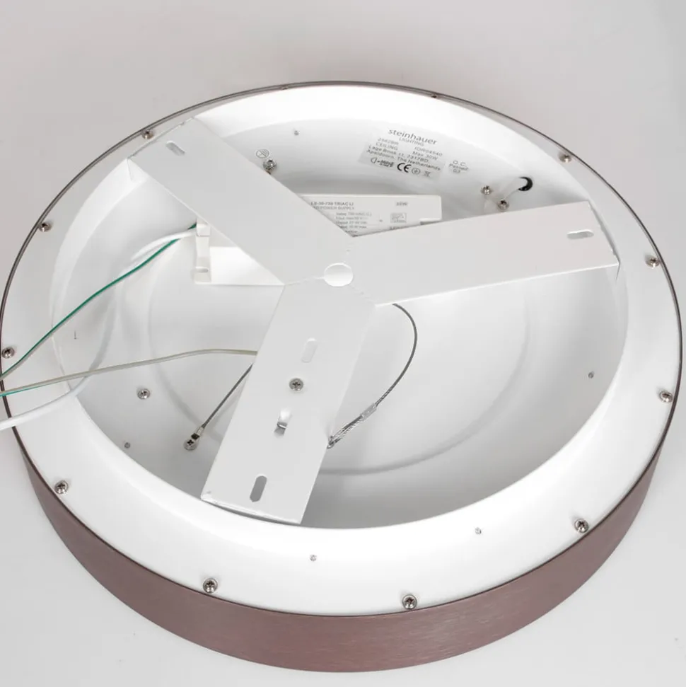 LED plafondlamp Ringlede 2.700 K Ø 30 cm Bronz