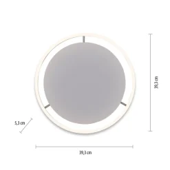 LED plafondlamp Ritus, Ø 39,3cm, aluminium