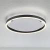 LED plafondlamp Ritus, Ø 39,3cm, antraciet