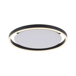 LED plafondlamp Ritus, Ø 39,3cm, antraciet