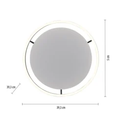 LED plafondlamp Ritus, Ø 39,3cm, antraciet