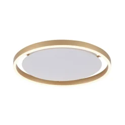 LED plafondlamp Ritus, Ø 39,3cm mat messing