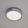 LED plafondlamp Rola, buiten, antraciet, Ø 18 cm