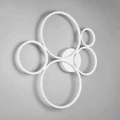 LED plafondlamp Rondo, mat wit