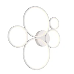 LED plafondlamp Rondo, mat wit