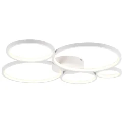 LED plafondlamp Rondo, mat wit