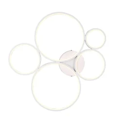 LED plafondlamp Rondo, mat wit