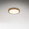 LED plafondlamp Runa Wood houtlook 3.000 K Ø28cm