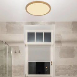 LED plafondlamp Sapana, Ø 29,5 messing