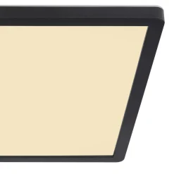 LED plafondlamp Sapana, hoekig, dimbaar, zwart