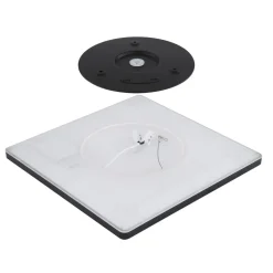 LED plafondlamp Sapana, hoekig, dimbaar, zwart