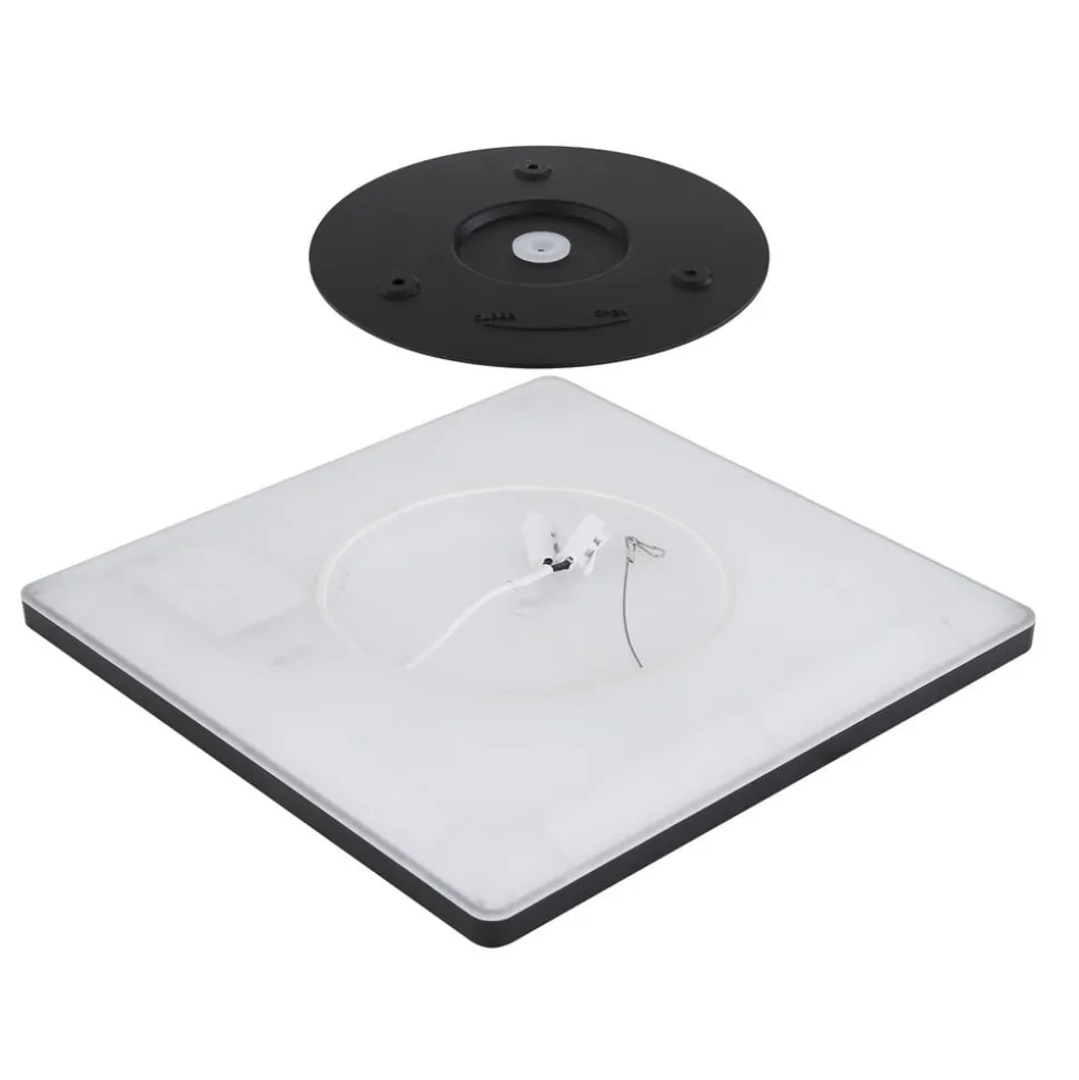 LED plafondlamp Sapana, hoekig, dimbaar, zwart