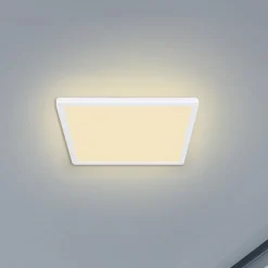 LED plafondlamp Sapana, hoekig, dimbaar, wit