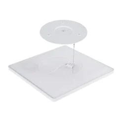 LED plafondlamp Sapana, hoekig, dimbaar, wit