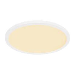 LED plafondlamp Sapana, wit, Ø 42 cm, kunststof, IP44