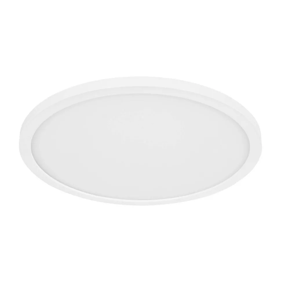 LED plafondlamp Sapana, wit, Ø 42 cm, kunststof, IP44