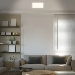 LED plafondlamp Slim, hoekig 29,3 x 29,3 cm