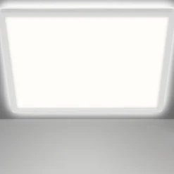 LED plafondlamp Slim, hoekig 29,3 x 29,3 cm