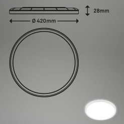 LED plafondlamp Slim, rond, 42cm