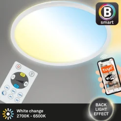 LED plafondlamp Slim S dimbaar CCT wit Ø 29 cm