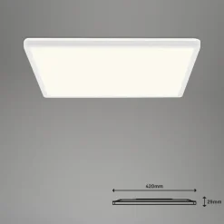 LED plafondlamp Slim S dimbaar CCT wit 42x42cm