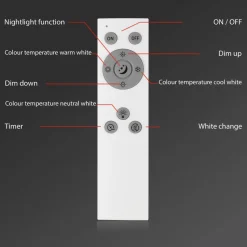 LED plafondlamp Slim S dimbaar CCT wit 42x42cm