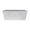 LED plafondlamp Sparkle CCT dim staal 45x45cm