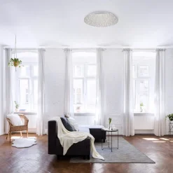 LED plafondlamp Sparkle CCT dim staal Ø 48cm