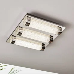 LED plafondlamp Tolorico, 35 cm vierkant