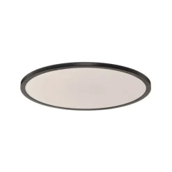 LED plafondlamp Tuco CCT, dimbaar, zwart Ø 50 cm