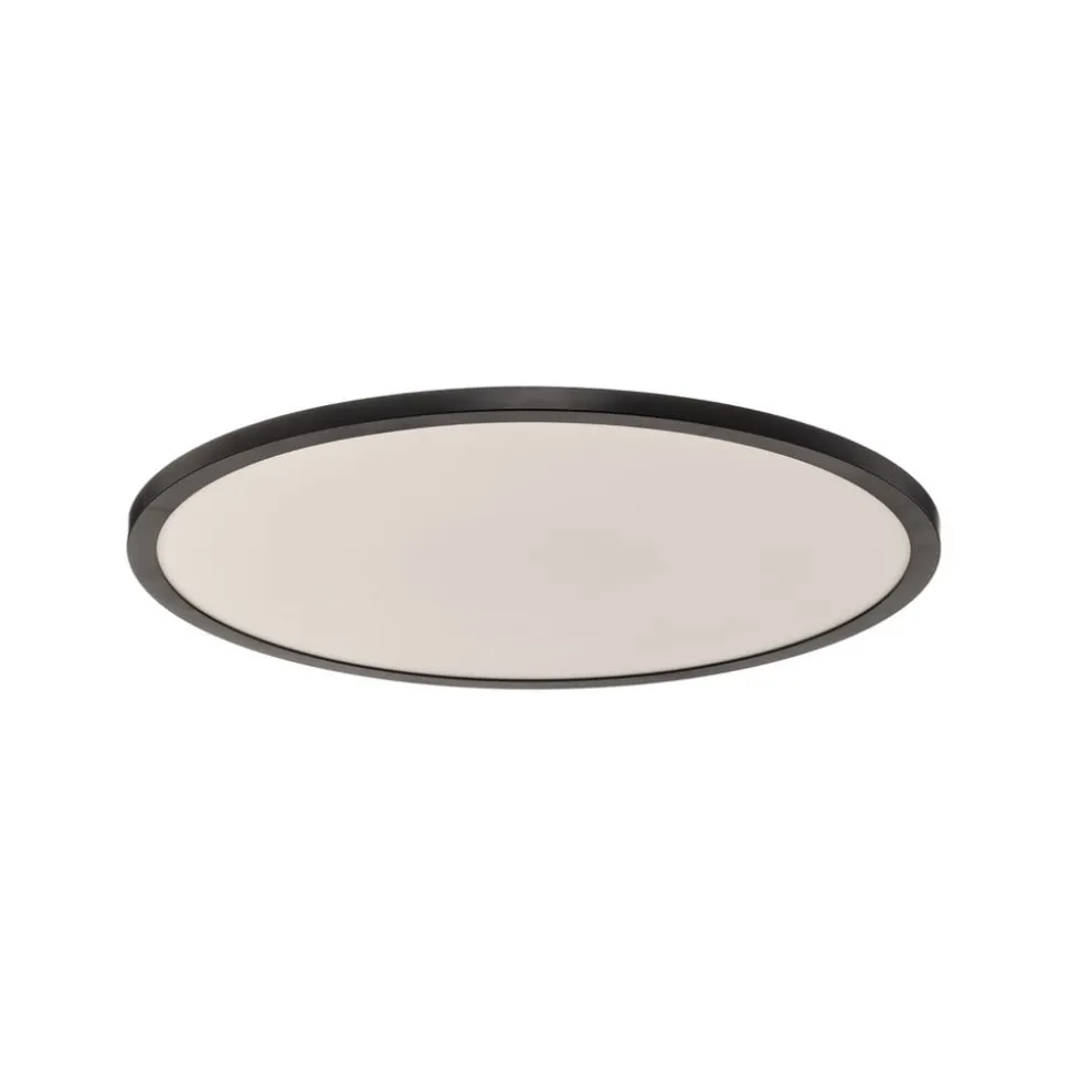 LED plafondlamp Tuco CCT, dimbaar, zwart Ø 50 cm