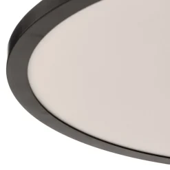 LED plafondlamp Tuco CCT, dimbaar, zwart Ø 50 cm