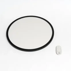 LED plafondlamp Tuco CCT, dimbaar, zwart Ø 50 cm