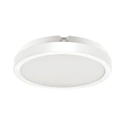 LED plafondlamp Vera, wit, kunststof, Ø 22 cm, IP65