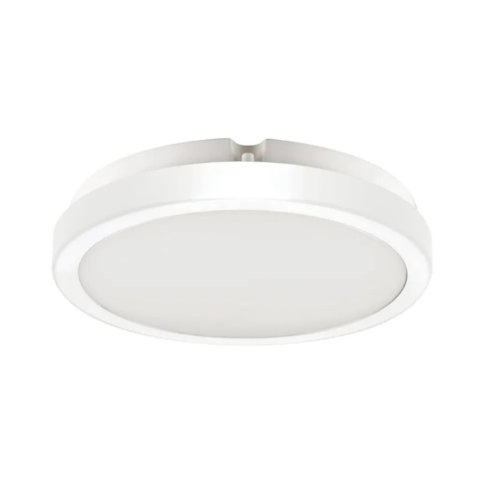 LED plafondlamp Vera, wit, kunststof, Ø 22 cm, IP65