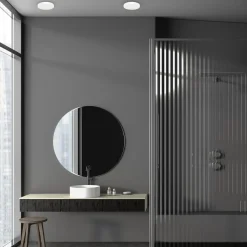 LED plafondlamp Vera, wit, kunststof, Ø 22 cm, IP65