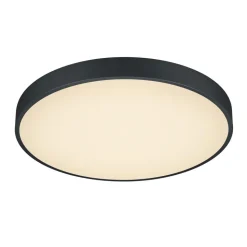 LED plafondlamp Waco, CCT, Ø 49,5 cm, zwart mat