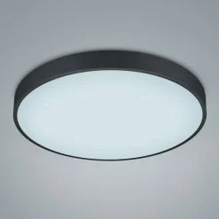 LED plafondlamp Waco, CCT, Ø 49,5 cm, zwart mat