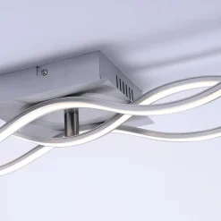 LED plafondlamp Wav 3.000K 97,5x16cm staal