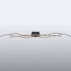 LED plafondlamp Wave 3.000K 137,5x16cm zwart