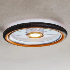 LED plafondlamp Wheel, RGB, zwart