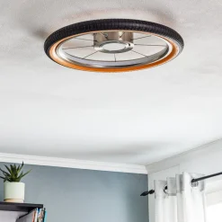 LED plafondlamp Wheel, RGB, zwart