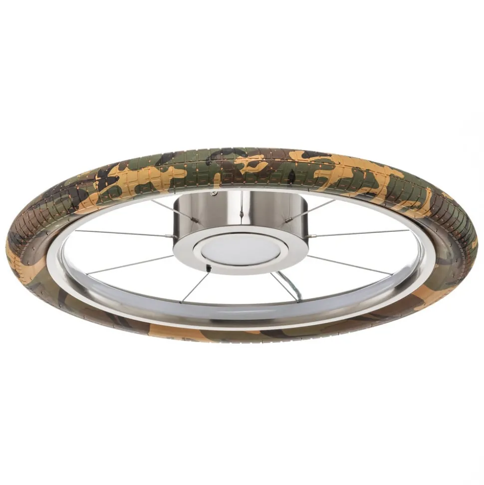 LED plafondlamp Wheel, RGB, camouflage