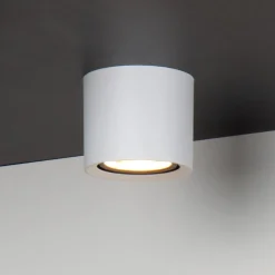 LED plafondspot Fedler, Ø 12 cm, wit, dimbaar, aluminium