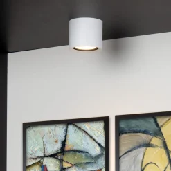 LED plafondspot Fedler, Ø 12 cm, wit, dimbaar, aluminium