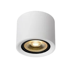 LED plafondspot Fedler, Ø 12 cm, wit, dimbaar, aluminium