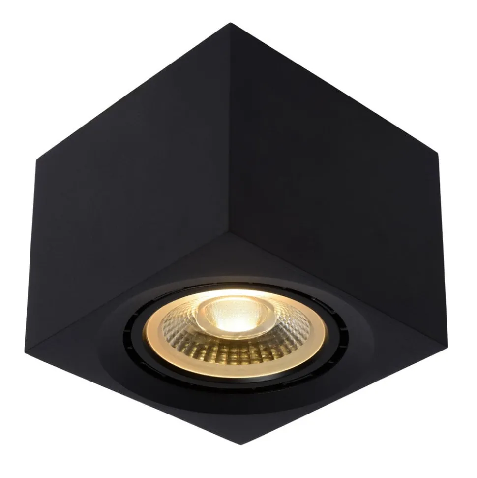 LED plafondspot Fedler hoekig zwart